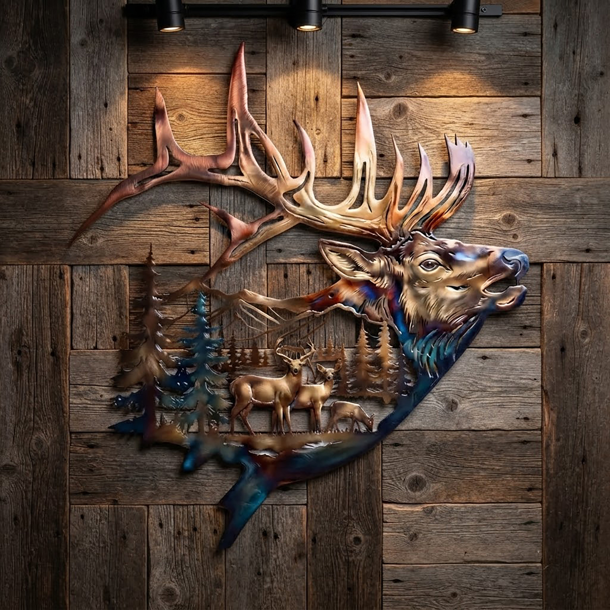 Elk Metal Wall Art - product view 2