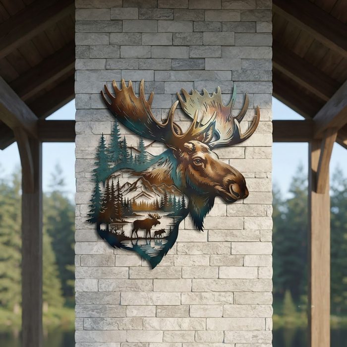 Moose Metal Wall Art