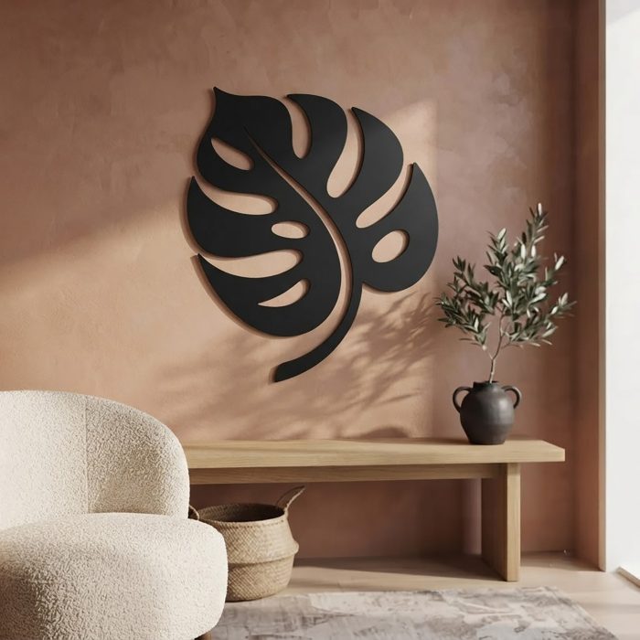 Monstera Leaf Metal Wall Art