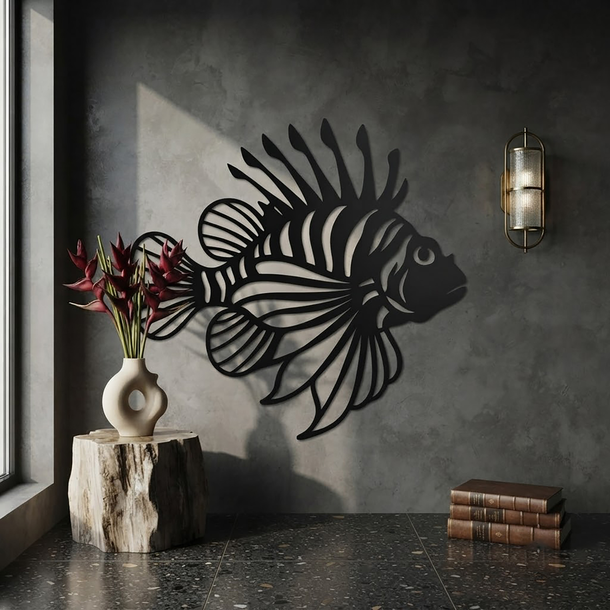 Lionfish Metal Wall Art - product view 2