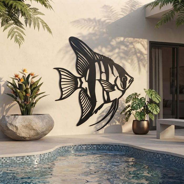 Angelfish Metal Wall Art