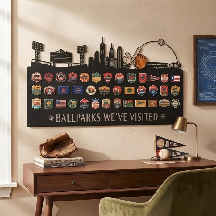 Ballparks We’ve Visited Baseball Magnet Board