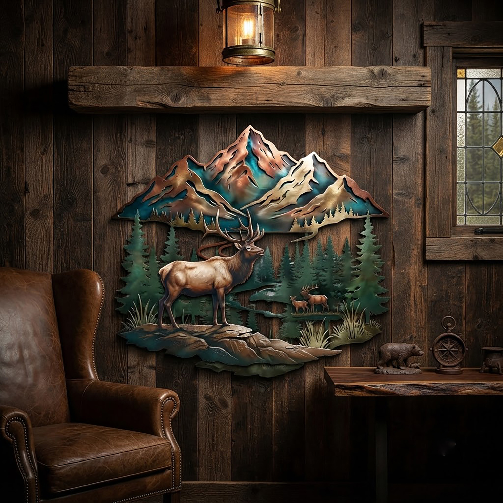 Elk Metal Wall Art - product view 2