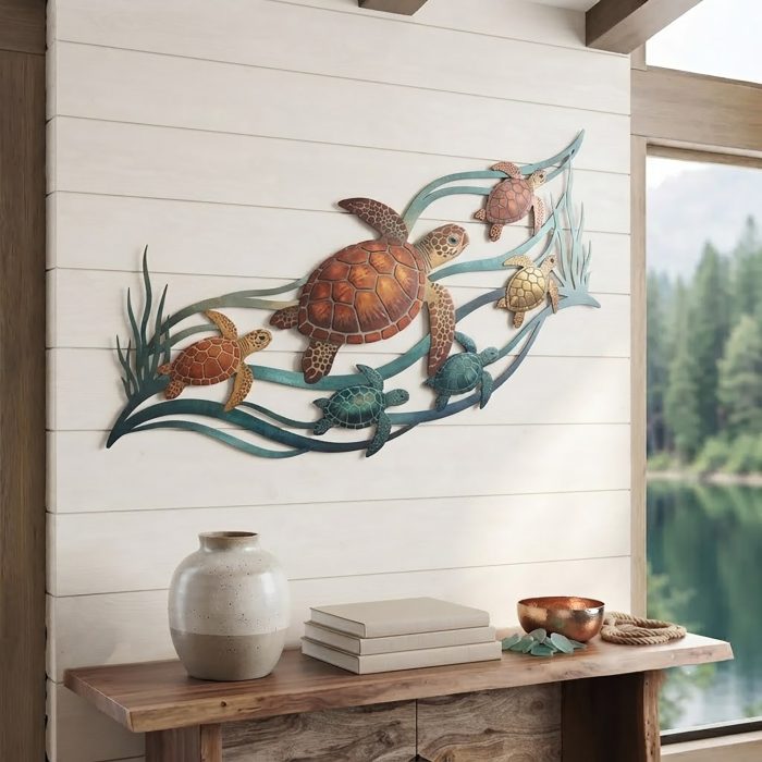 Sea Turtle Metal Wall Art