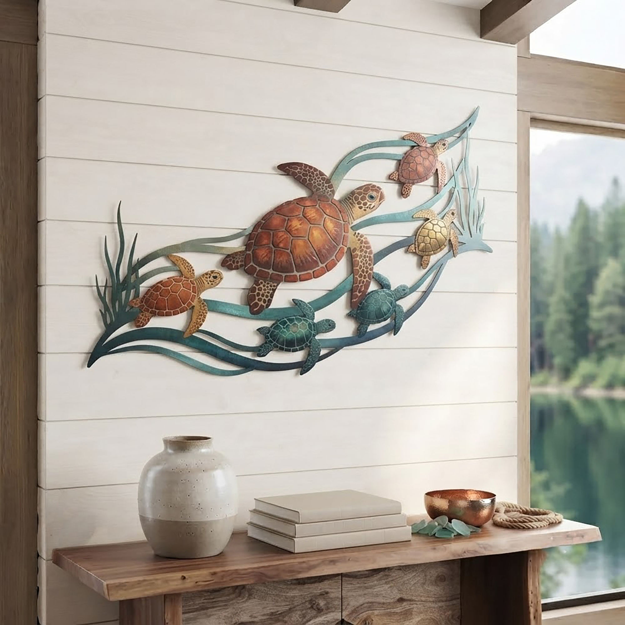 Sea Turtle Metal Wall Art