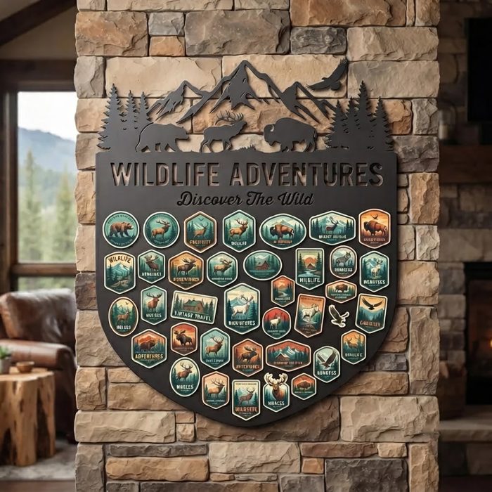 Wildlife Adventure Metal Wall Art