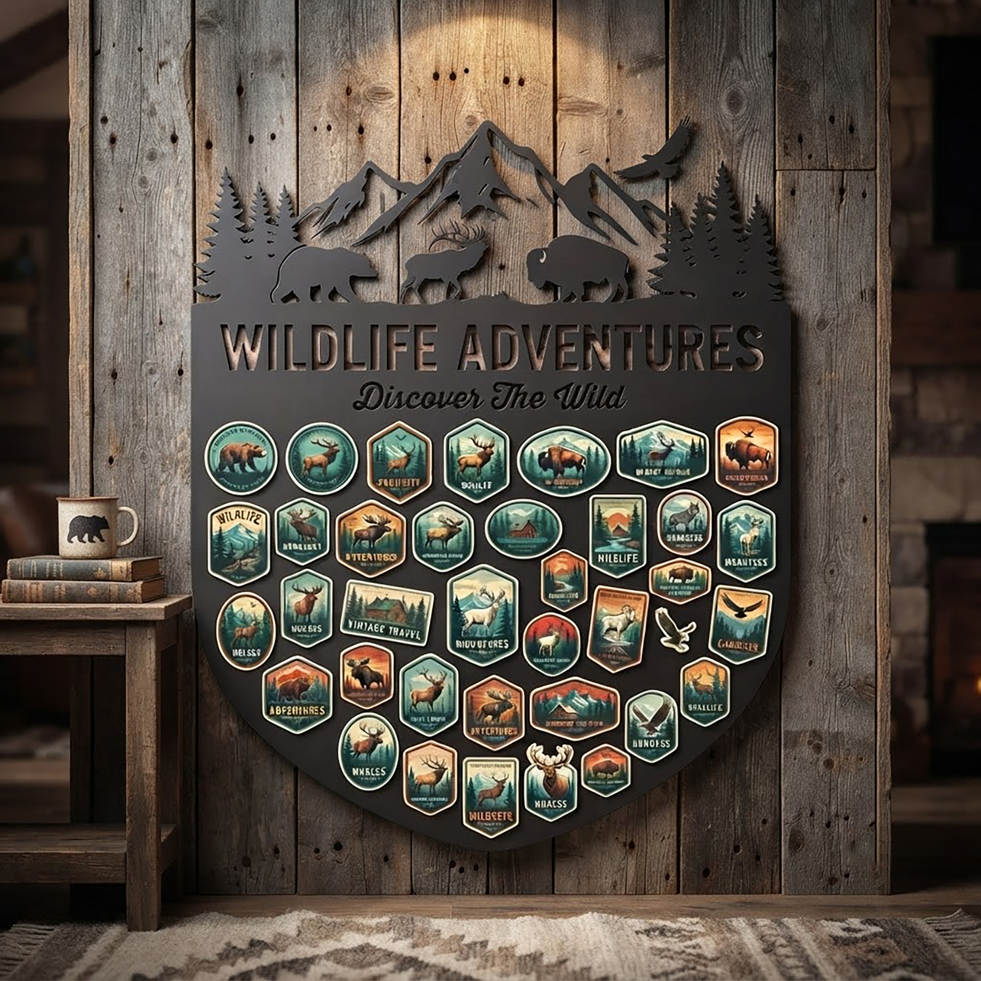 Wildlife Adventure Metal Wall Art - product view 2