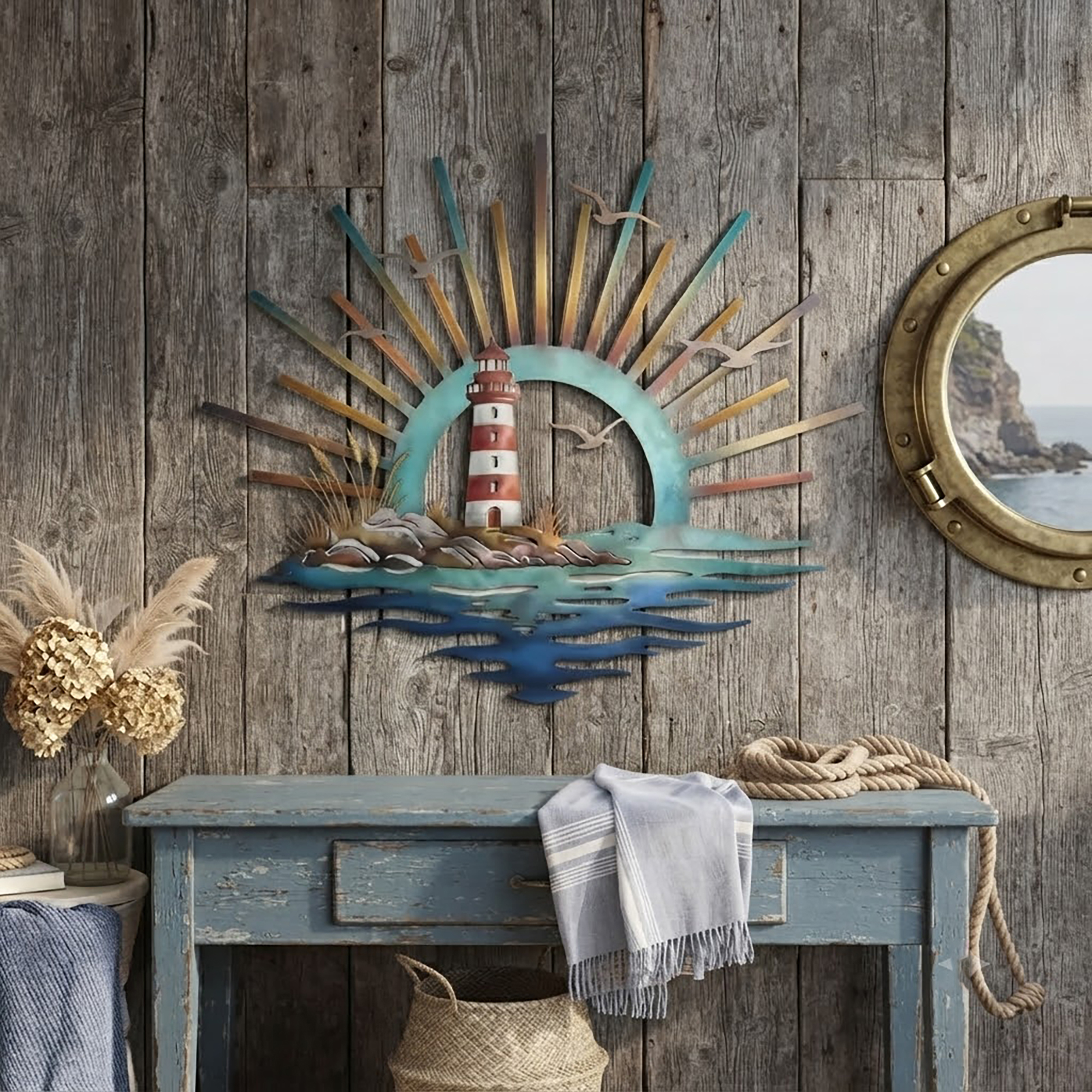 Lighthouse Metal Wall Art - product view 2