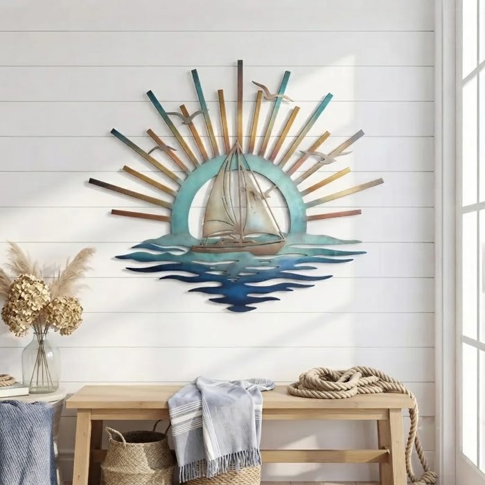 Sailboat Metal Wall Art