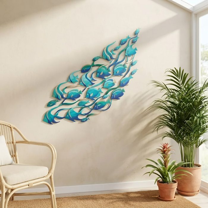 School of Fish Metal Wall Art