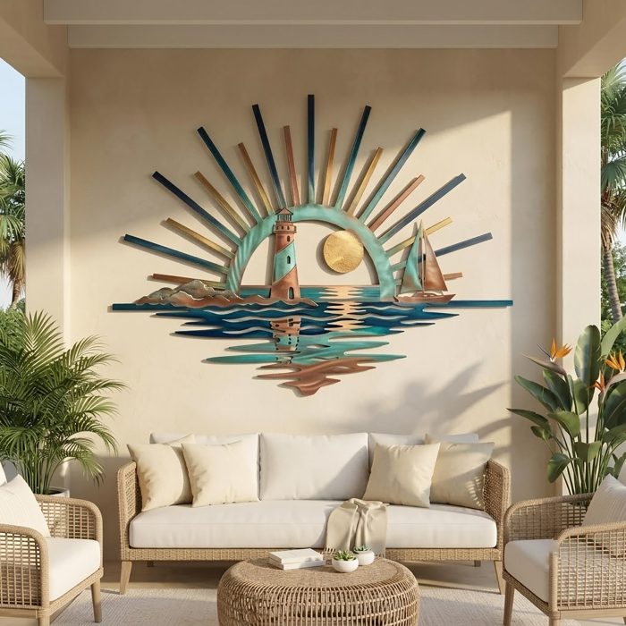 Lighthouse Metal Wall Art