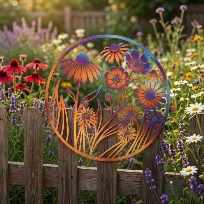 Wildflower Metal Wall Art