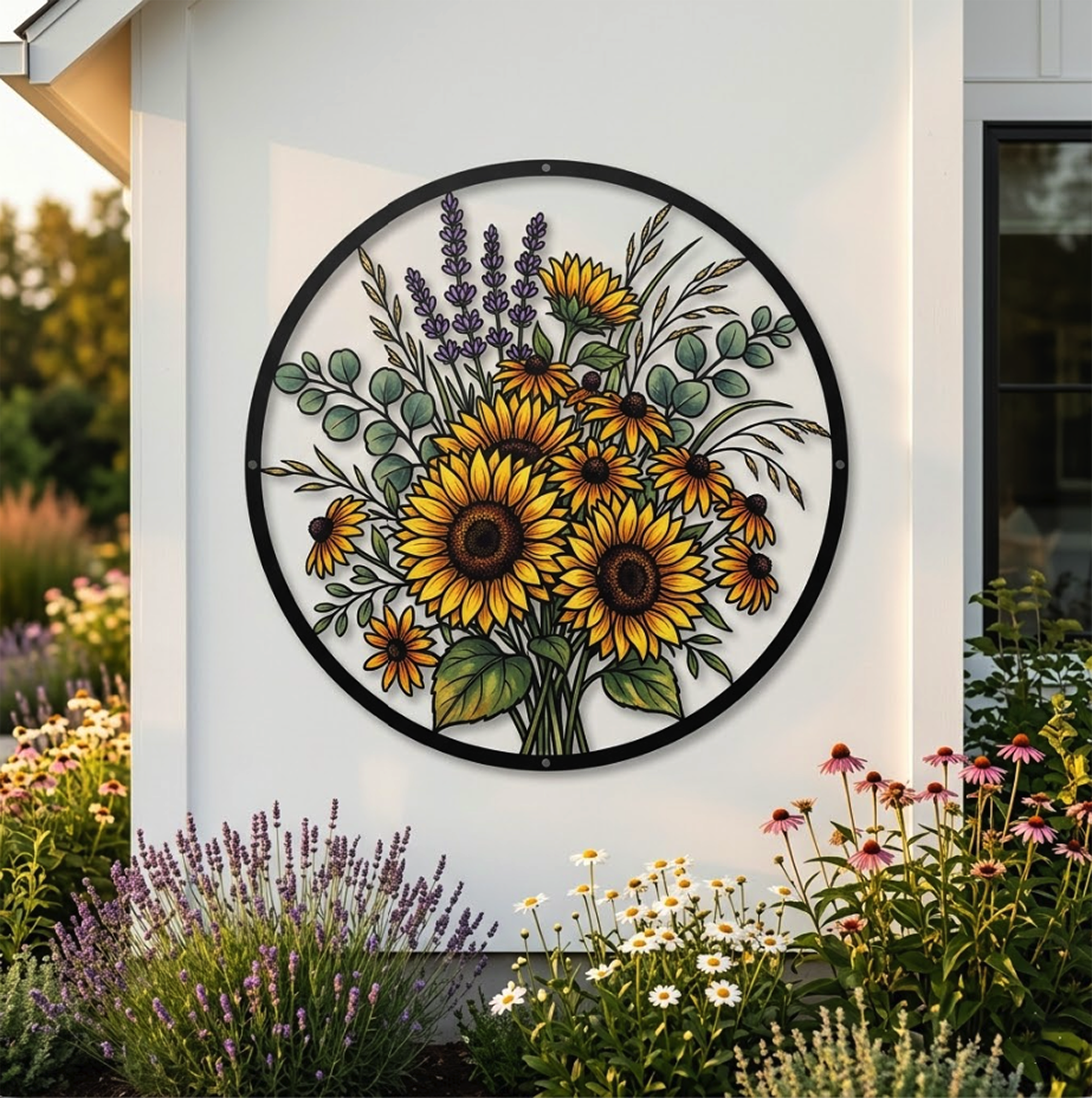 Sunflower Metal Wall Art