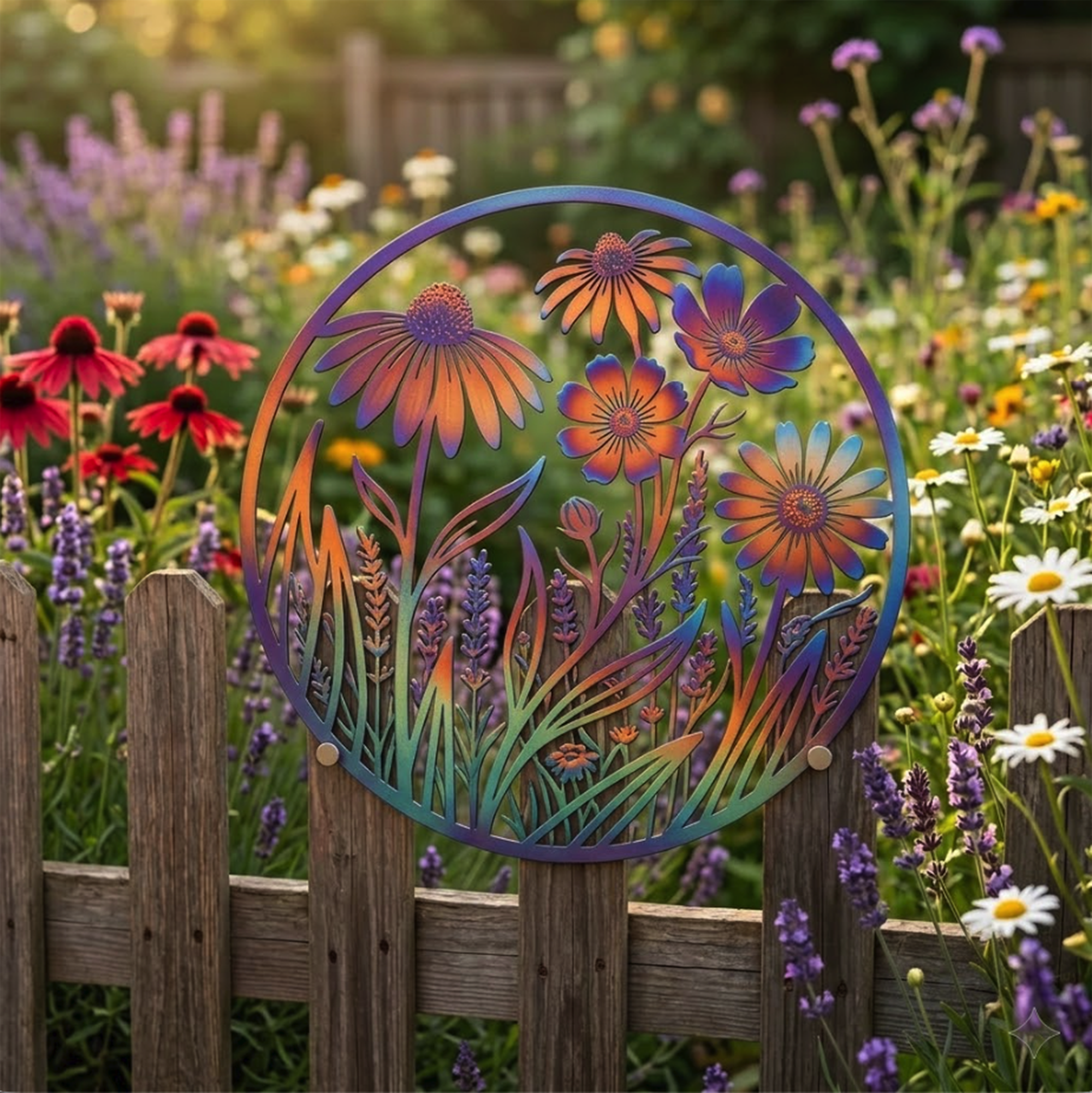 Wildflower Metal Wall Art