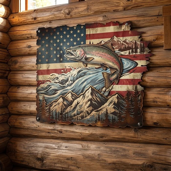 Rainbow Trout Metal Wall Art