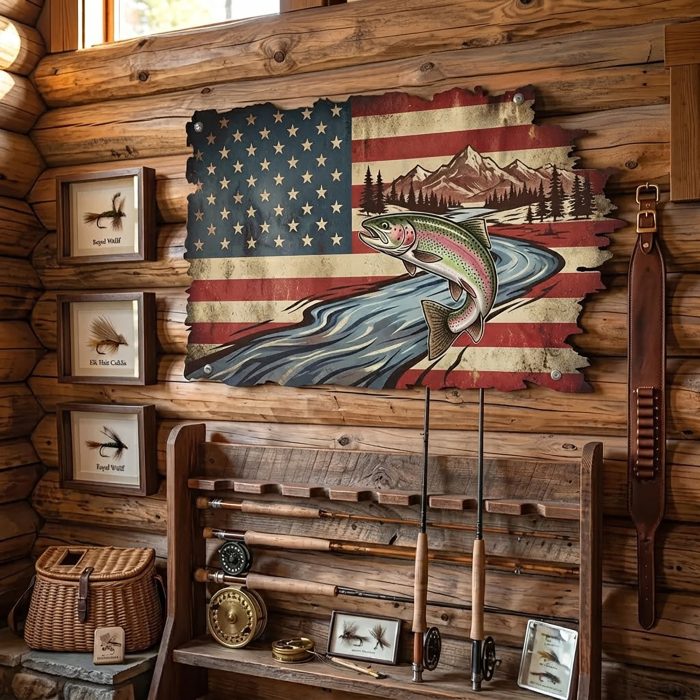 Rainbow Trout Metal Wall Art