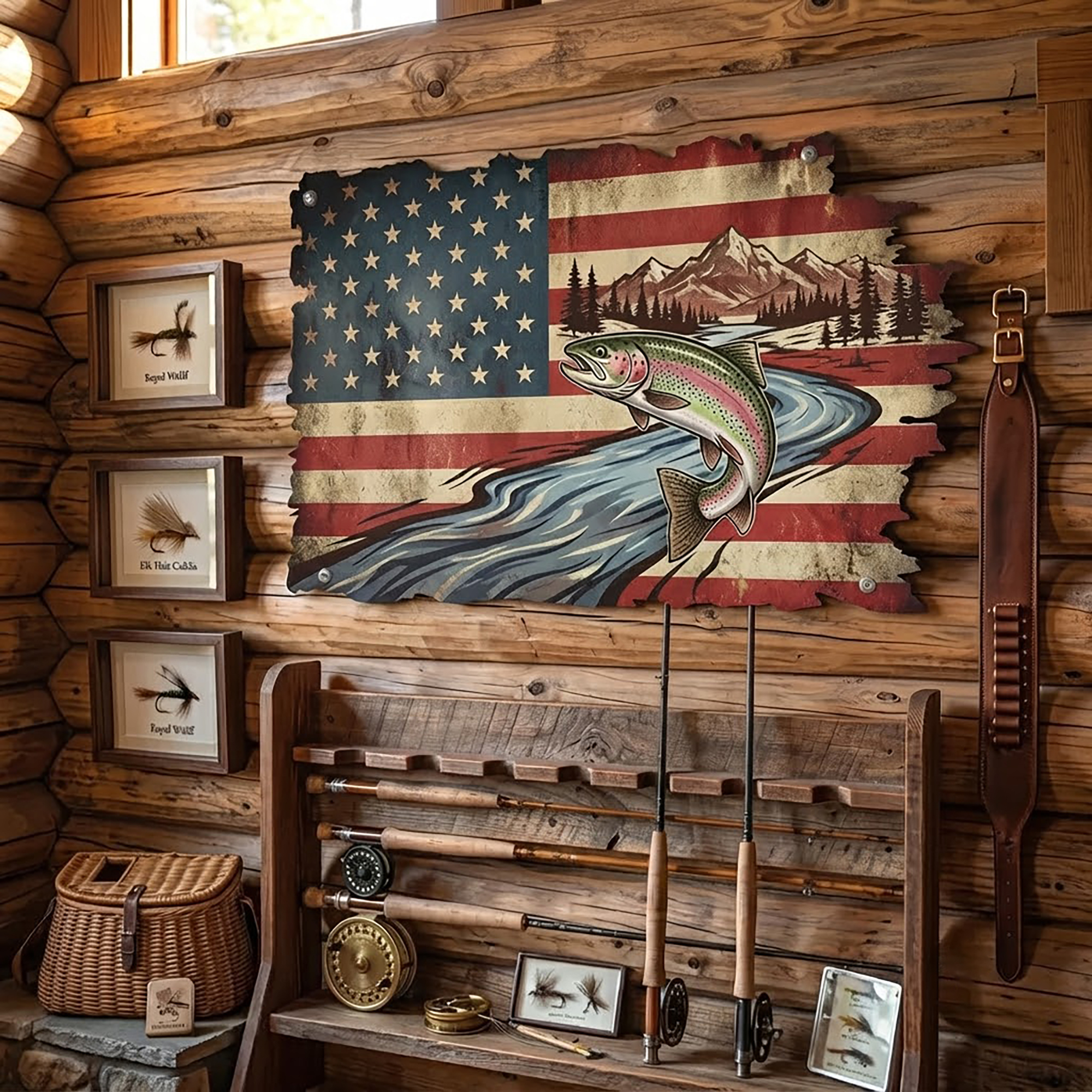 Rainbow Trout Metal Wall Art