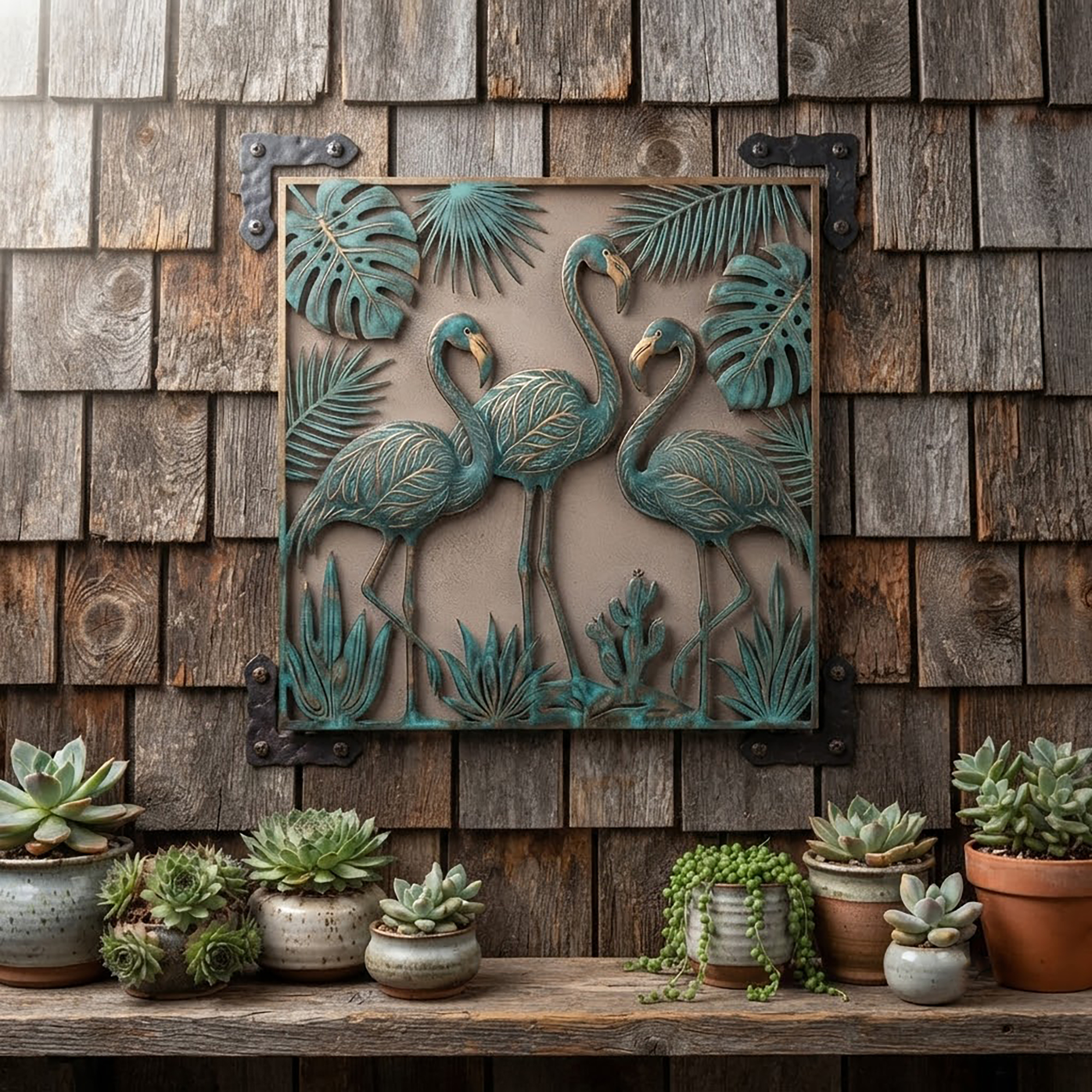Flamingo Metal Wall Art - product view 3