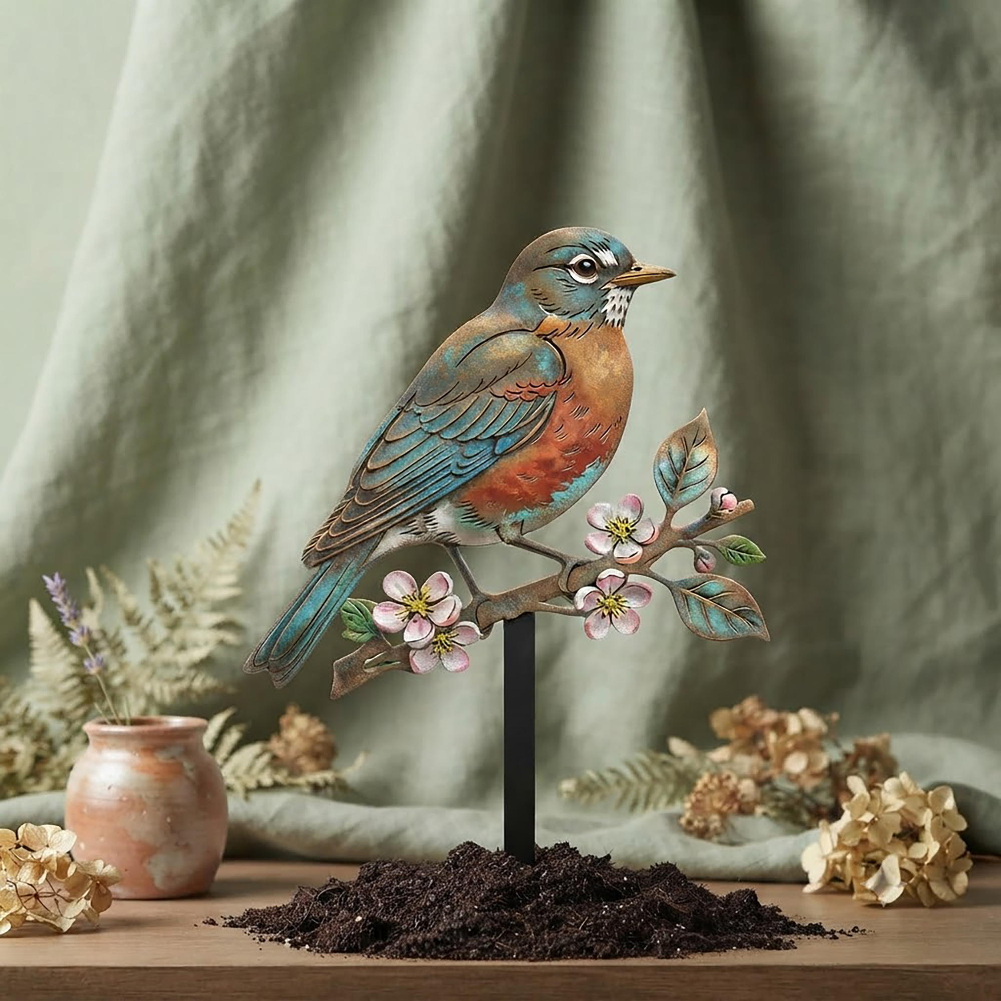 Eastern Bluebird Garden Stake - product view 3