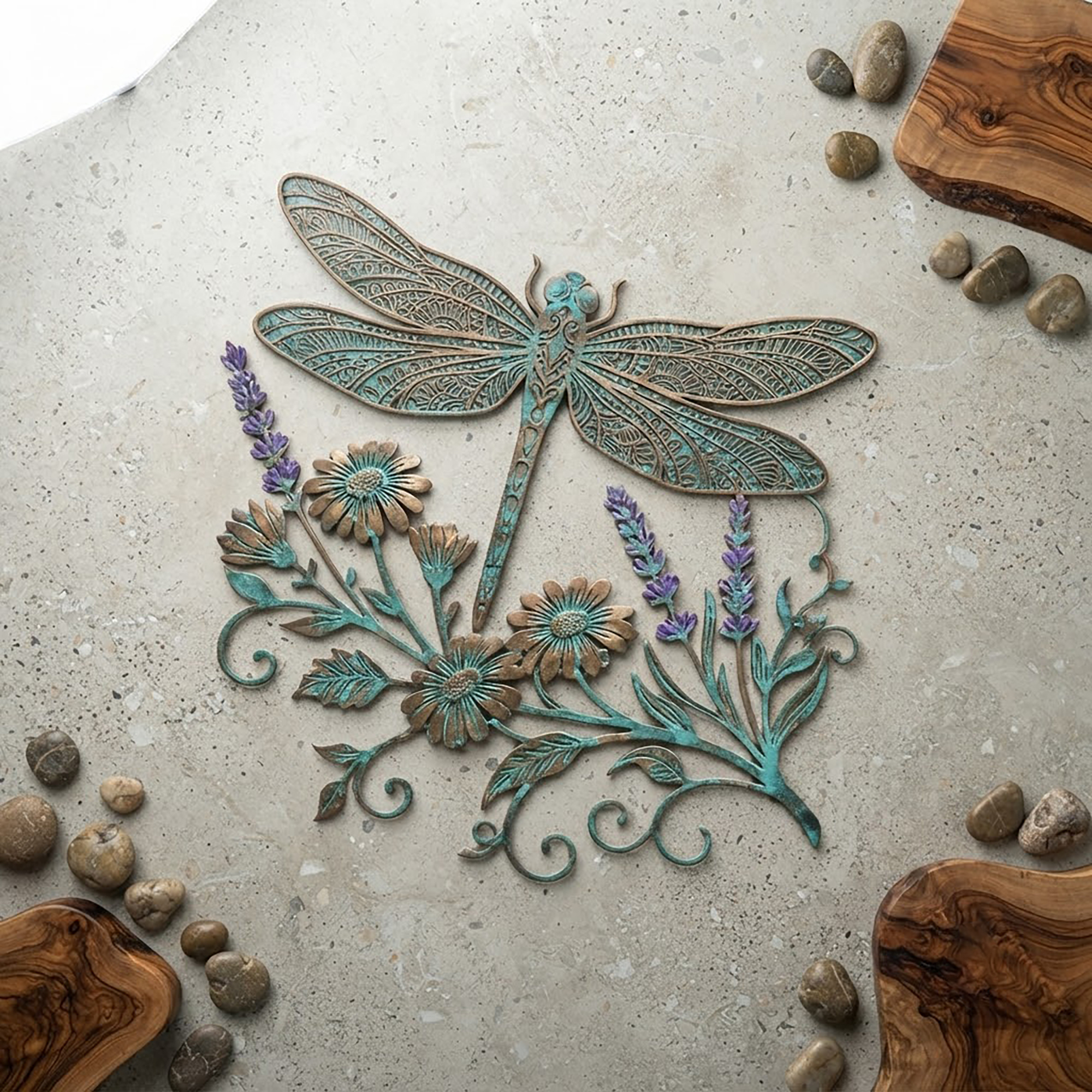 Dragonfly Metal Wall Art - product view 2