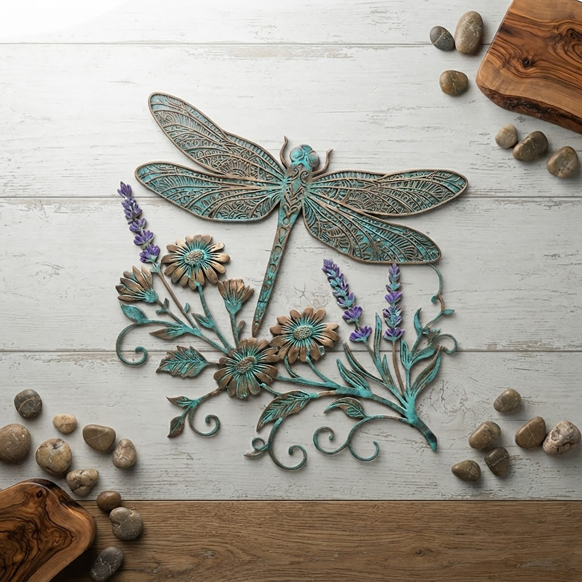 Dragonfly Metal Wall Art - product view 3