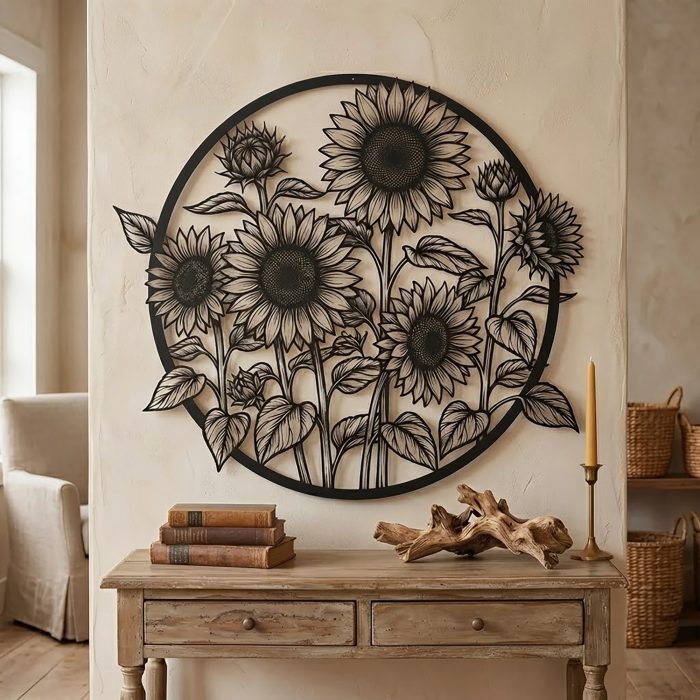 Sunflower Metal Wall Art