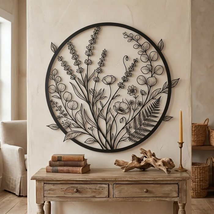 Wildflower Metal Wall Art