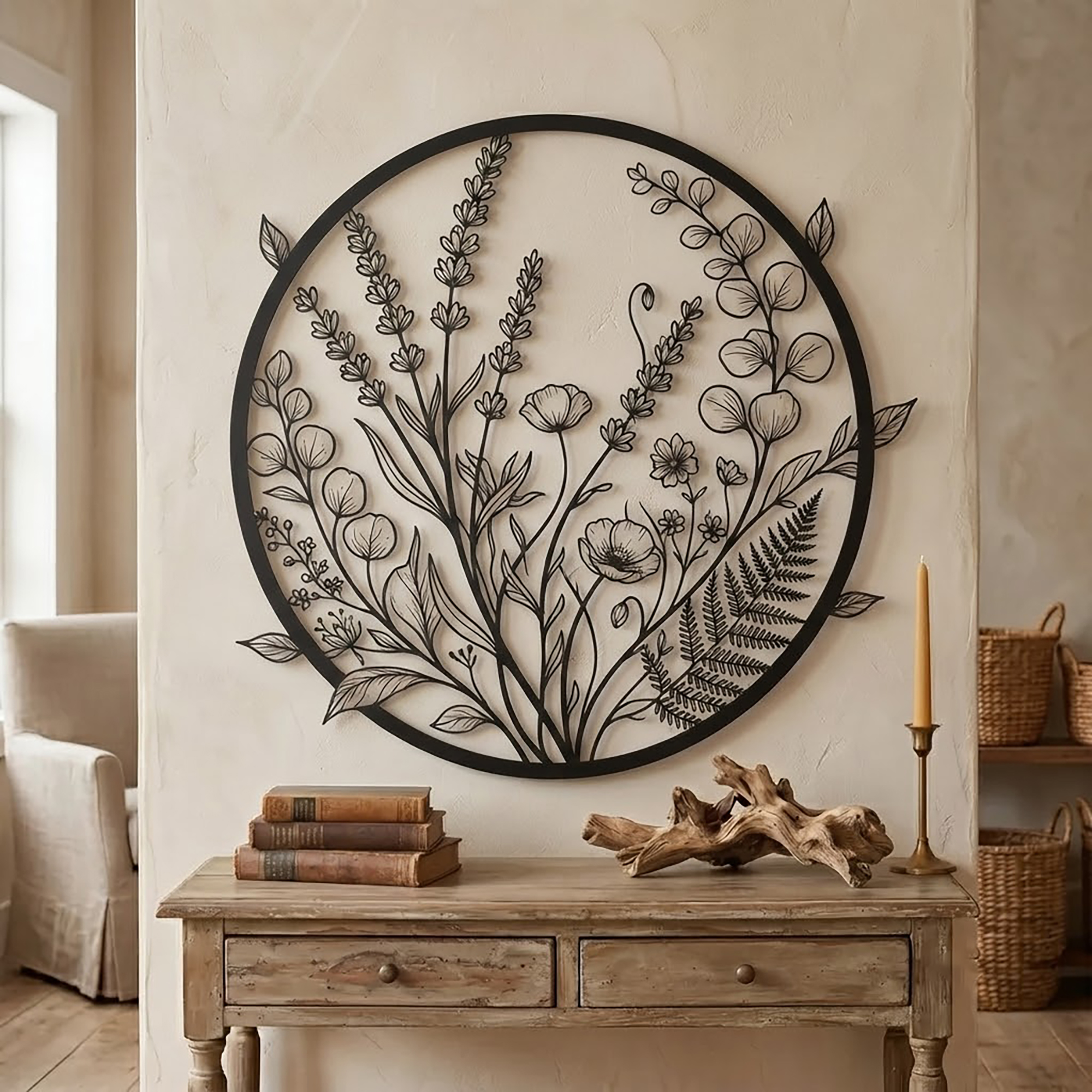 Wildflower Metal Wall Art