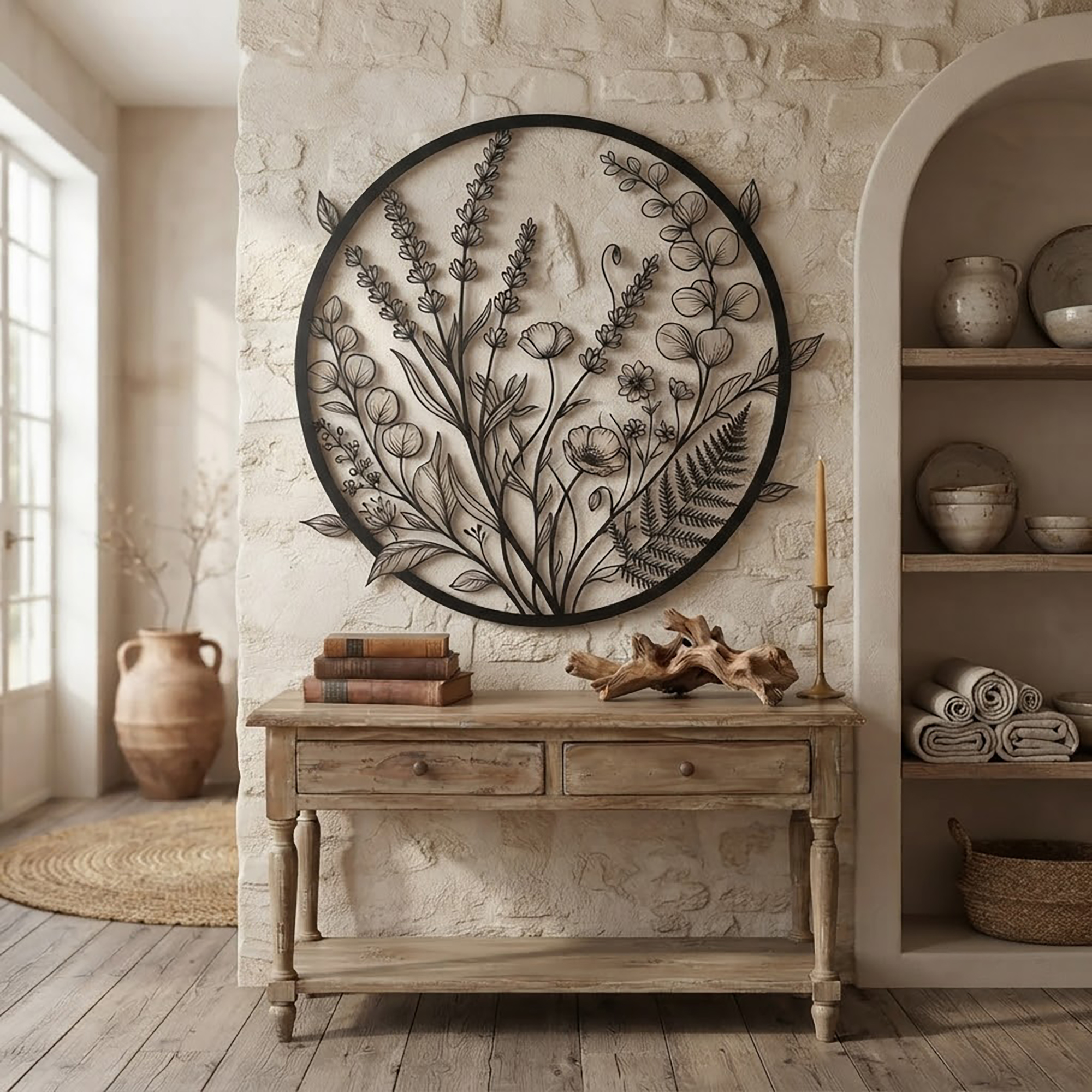 Wildflower Metal Wall Art - product view 2