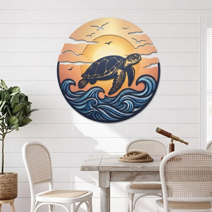 Sea Turtle Metal Wall Art