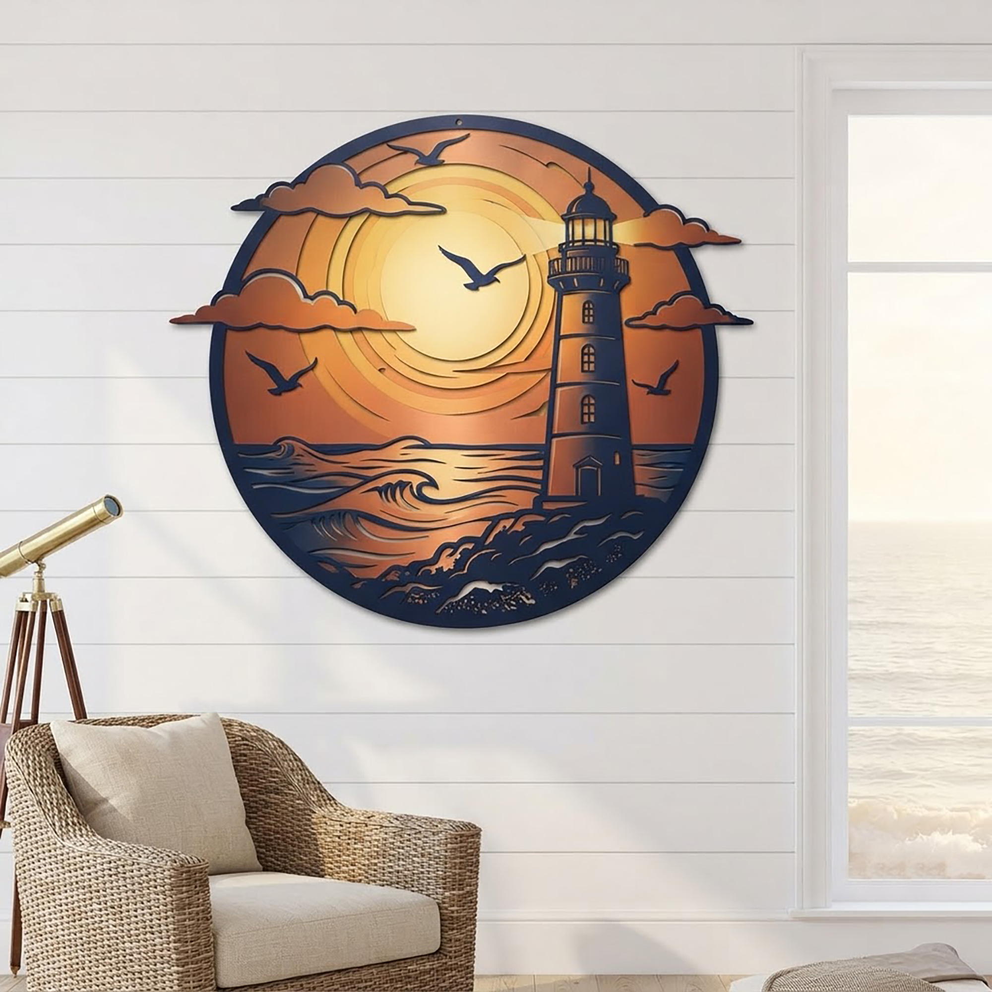 Lighthouse Metal Wall Art
