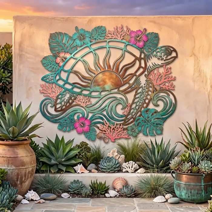 Sea Turtle Metal Wall Art