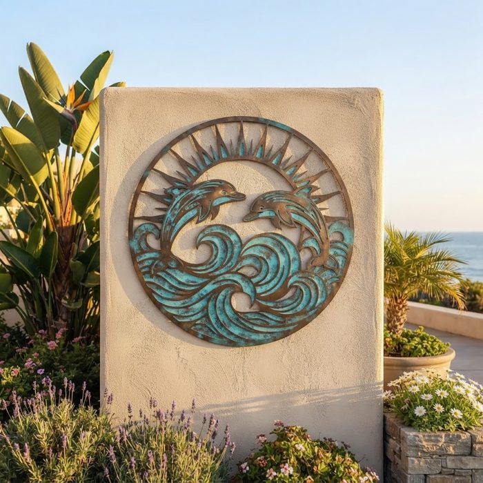 Dolphin Metal Wall Art