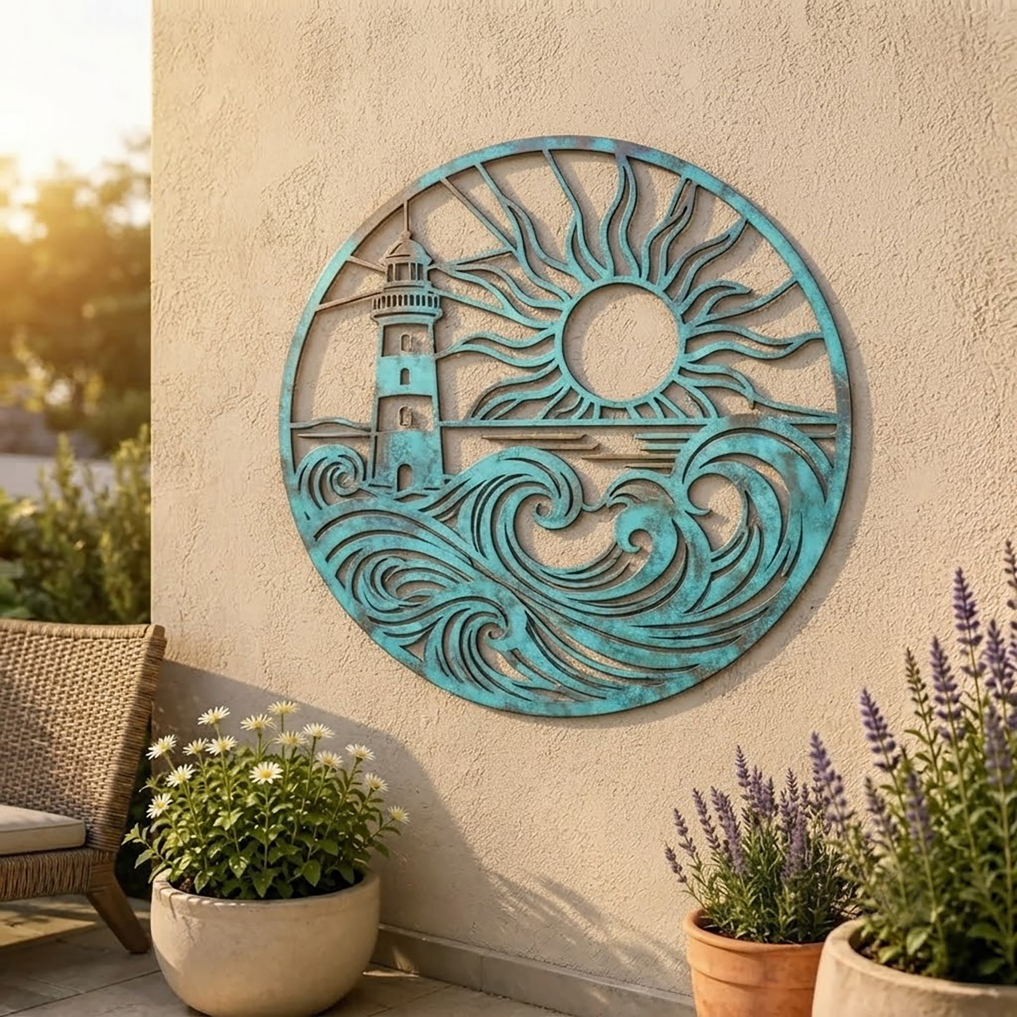 Lighthouse Metal Wall Art