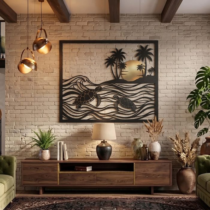 Sea Turtle Metal Wall Art