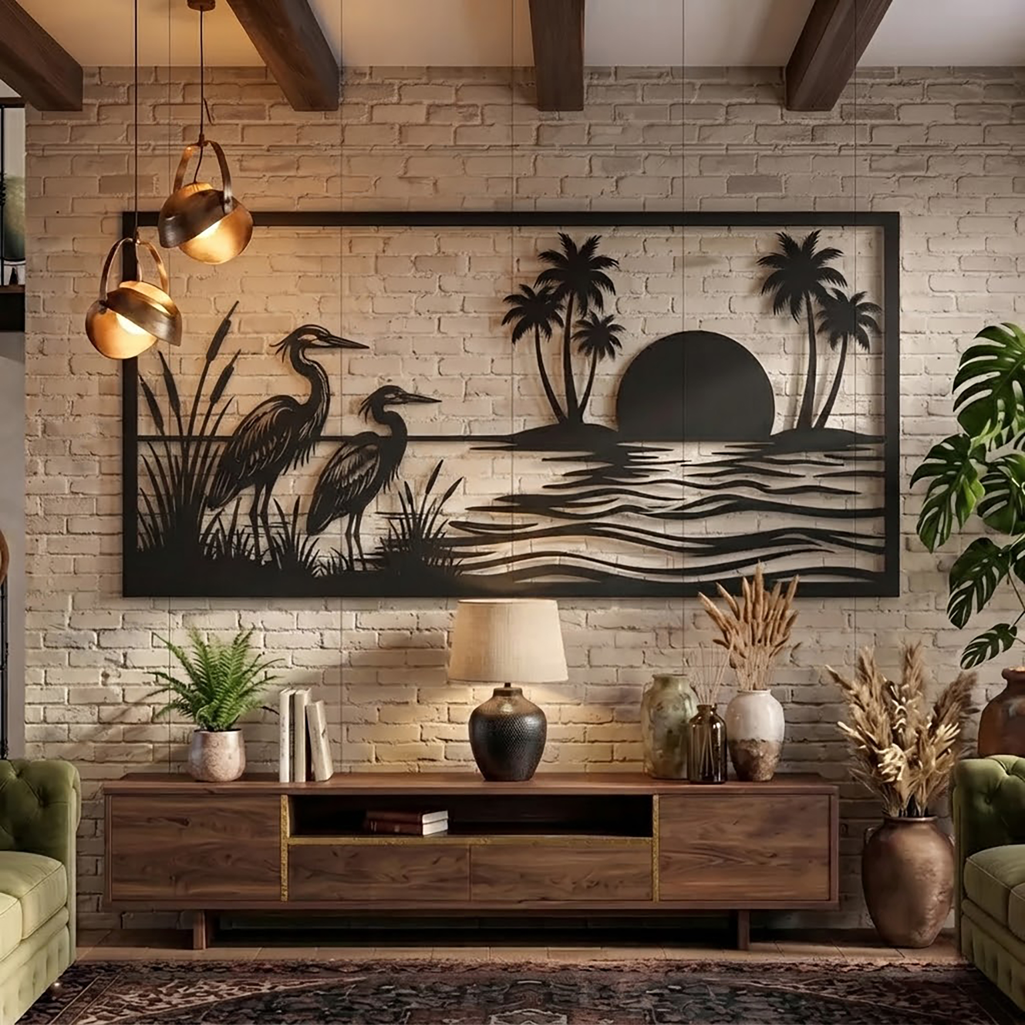 Great Blue Heron Metal Wall Art