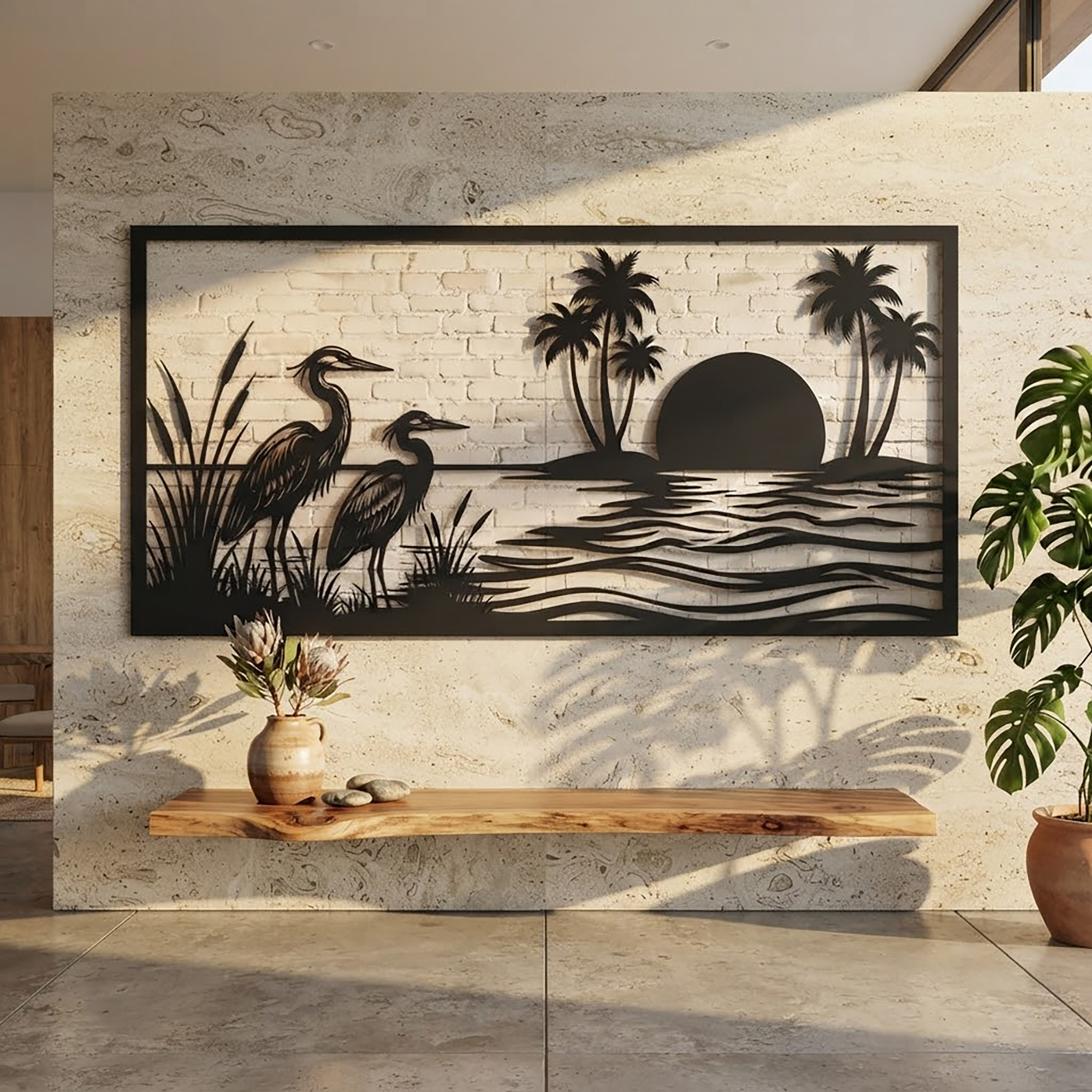 Great Blue Heron Metal Wall Art - product view 2