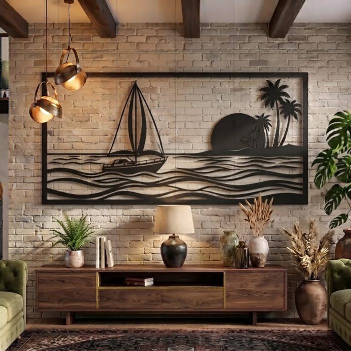 Sailboat Metal Wall Art