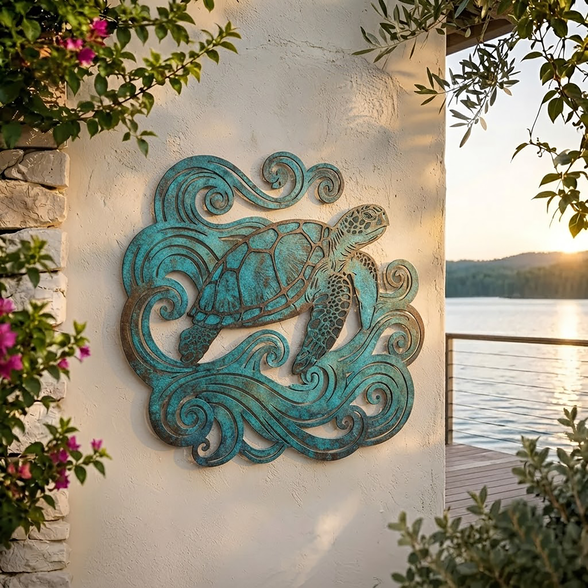 Sea Turtle Metal Wall Art
