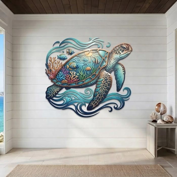 Sea Turtle Metal Wall Art