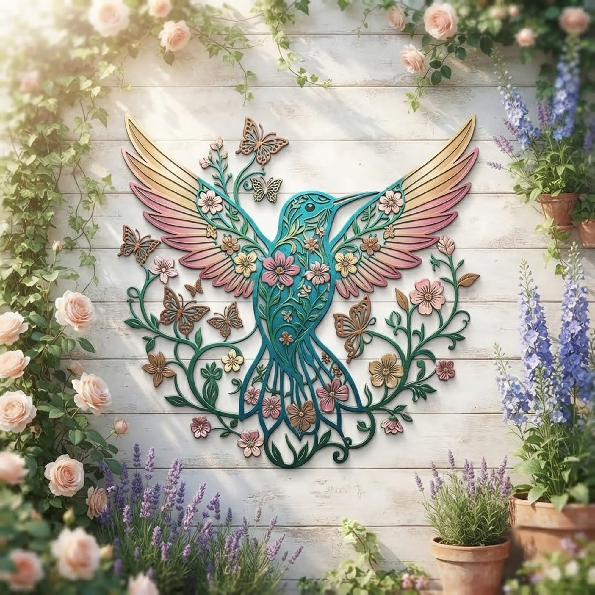 Hummingbird Metal Wall Art