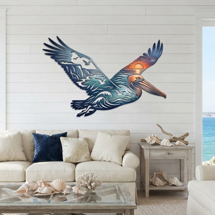 Pelican Metal Wall Art