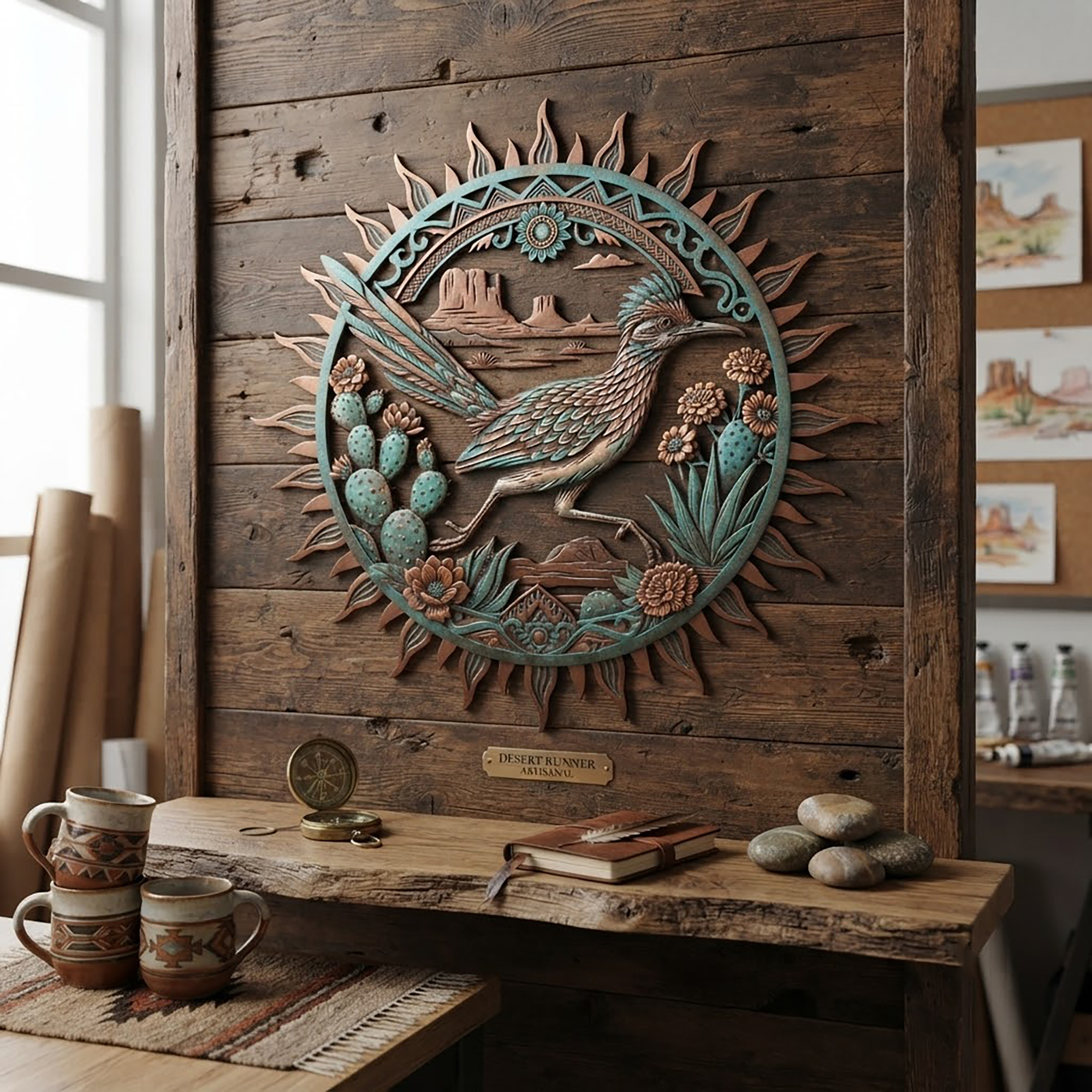 Roadrunner Metal Wall Art - product view 2