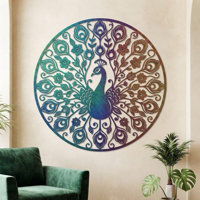 Peacock Metal Wall Art