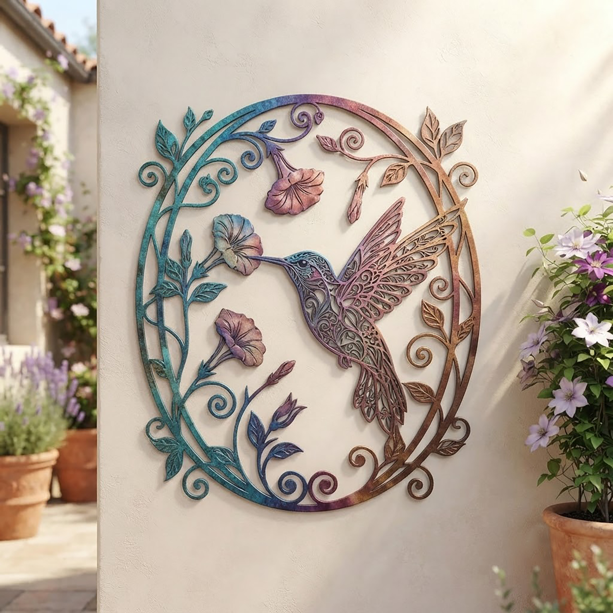 Hummingbird Metal Wall Art