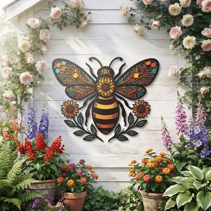 Bee Metal Wall Art