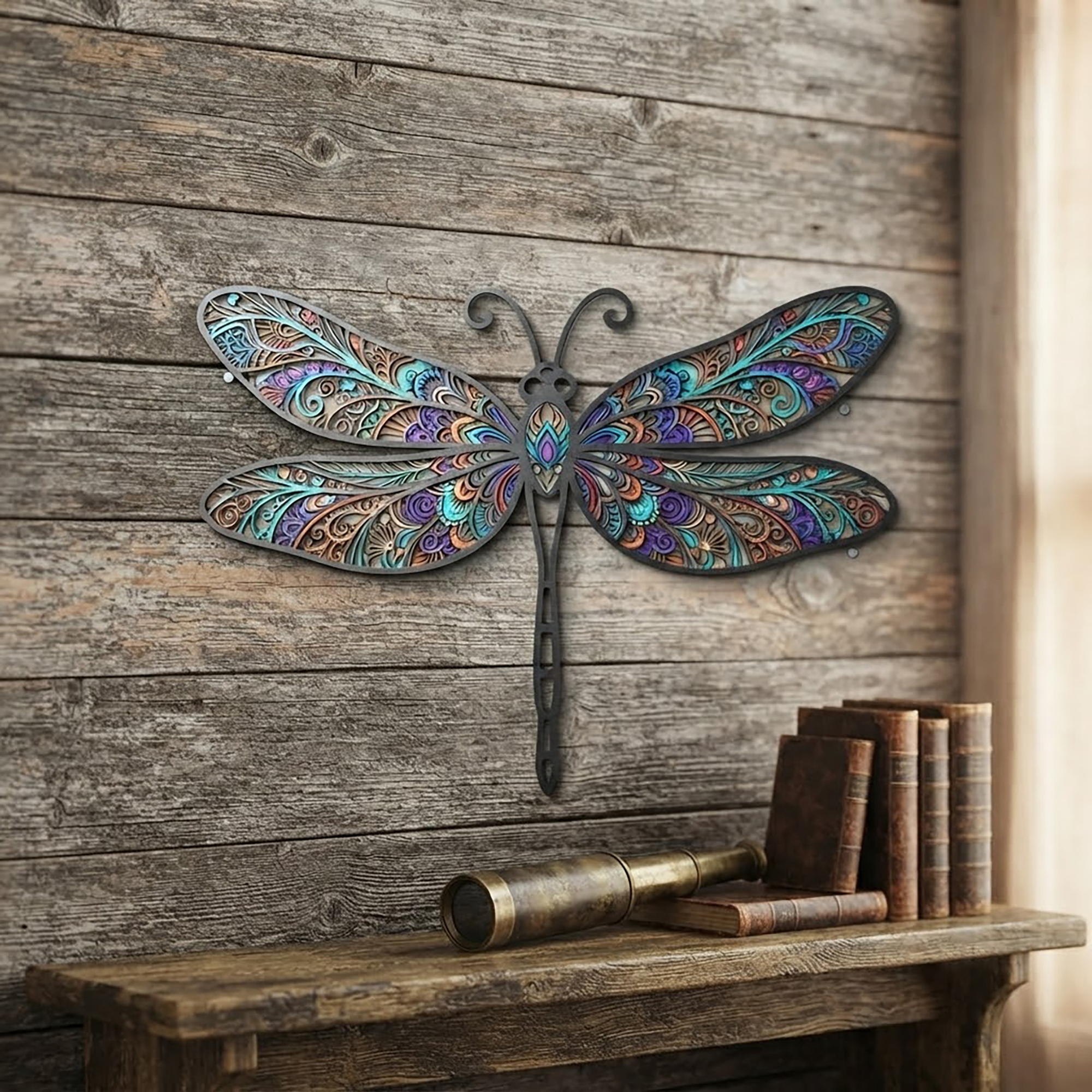 Dragonfly Metal Wall Art - product view 3