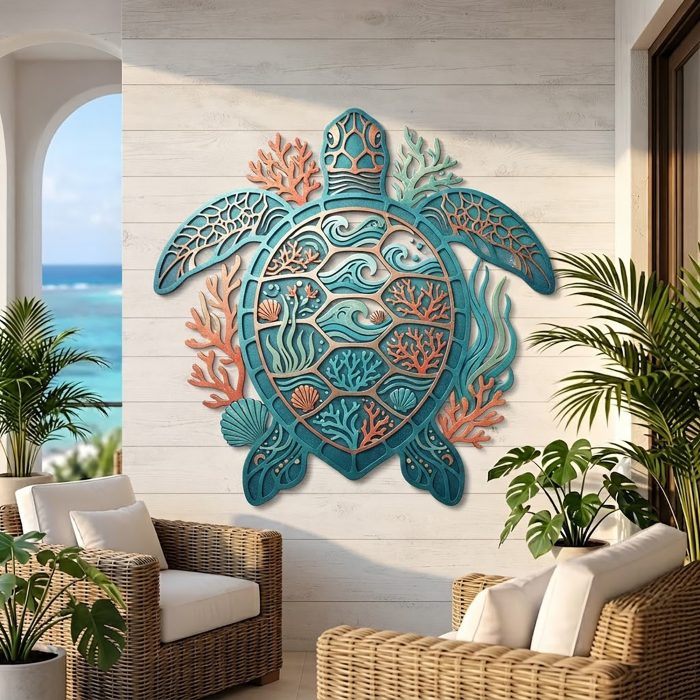 Sea Turtle Metal Wall Art