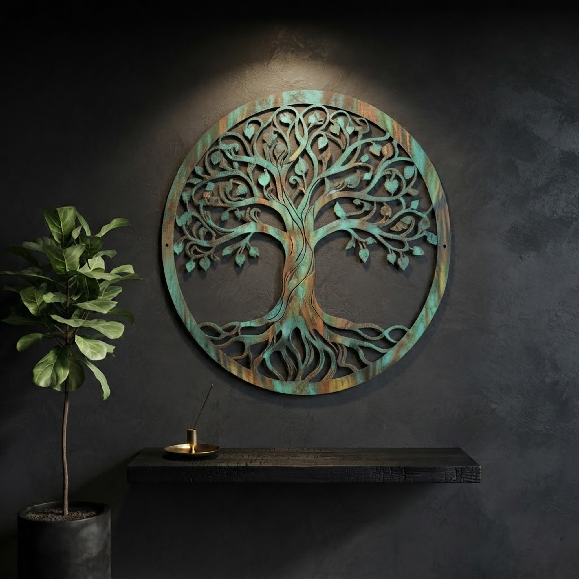 Tree of Life Metal Wall Art - product view 3