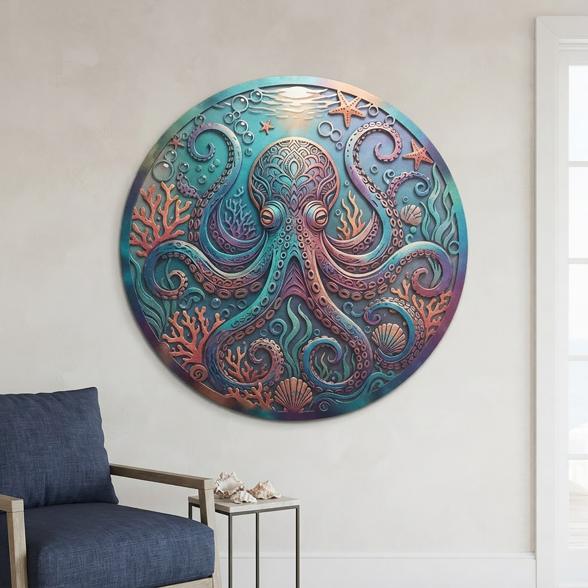 Octopus Metal Wall Art
